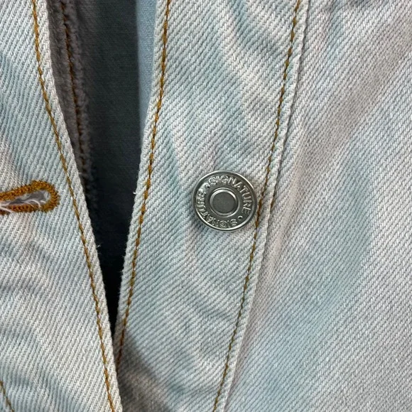 Signature 8 Women's Urban Streetwear Denim Jumpsuit Boiler Suit L Street **READ! - Picture 12 of 13